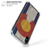 Colorado Flag Dark Wood iPhone X/XS Clear Case
