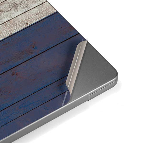 Colorado Flag Dark Wood Apple MacBook Pro 14-inch Skin