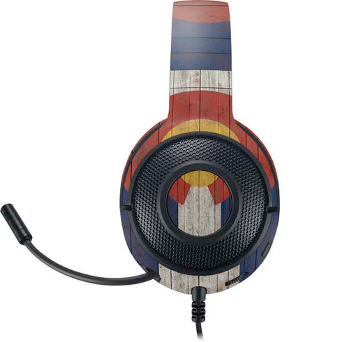 Colorado Flag Dark Wood Razer Kraken X Skin