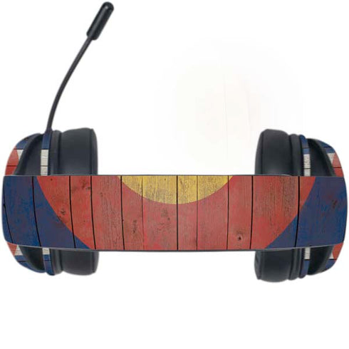 Colorado Flag Dark Wood Razer Kraken X Skin