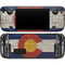 Colorado Flag Dark Wood Steam Deck Handheld Gaming Computer OLED Skin