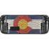 Colorado Flag Dark Wood Steam Deck Handheld Gaming Computer OLED Skin