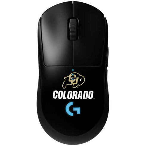University of Colorado CU Logo on Black G Pro Wireless Gaming Mouse Skin