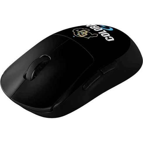 University of Colorado CU Logo on Black G Pro Wireless Gaming Mouse Skin