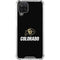 University of Colorado CU Logo on Black Galaxy A12 Clear Case