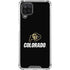 University of Colorado CU Logo on Black Galaxy A12 Clear Case