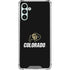 University of Colorado CU Logo on Black Galaxy A13 5G Clear Case