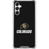 University of Colorado CU Logo on Black Galaxy A14 5G Clear Case
