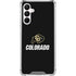 University of Colorado CU Logo on Black Galaxy A16 5G Clear Case