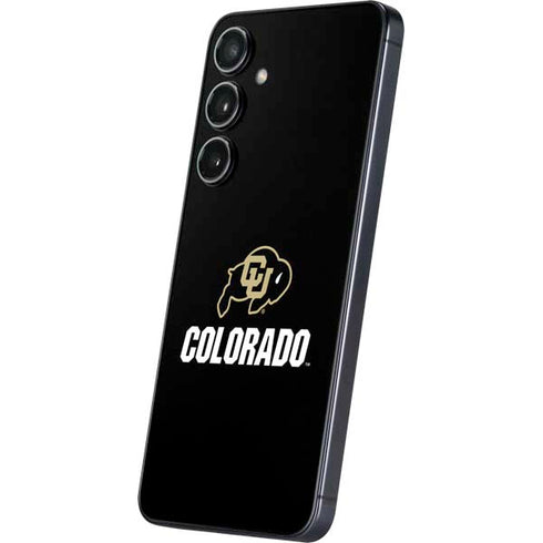 University of Colorado CU Logo on Black Galaxy A16 5G Skin