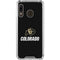 University of Colorado CU Logo on Black Galaxy A30 Clear Case