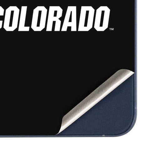 University of Colorado CU Logo on Black Galaxy A35 5G Skin