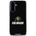 University of Colorado CU Logo on Black Galaxy A36 5G Clear Case