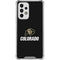 University of Colorado CU Logo on Black Galaxy A53 5G Clear Case