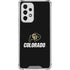 University of Colorado CU Logo on Black Galaxy A53 5G Clear Case