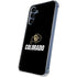 University of Colorado CU Logo on Black Galaxy A55 5G Clear Case