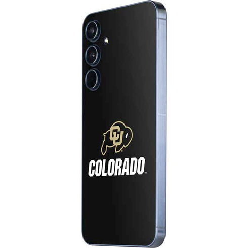 University of Colorado CU Logo on Black Galaxy A55 5G Skin