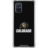 University of Colorado CU Logo on Black Galaxy A71 5G Clear Case