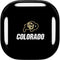 University of Colorado CU Logo on Black Galaxy Buds Live Skin