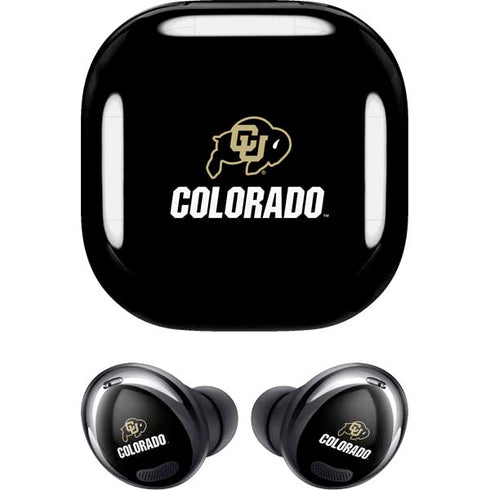 University of Colorado CU Logo on Black Galaxy Buds Pro Skin