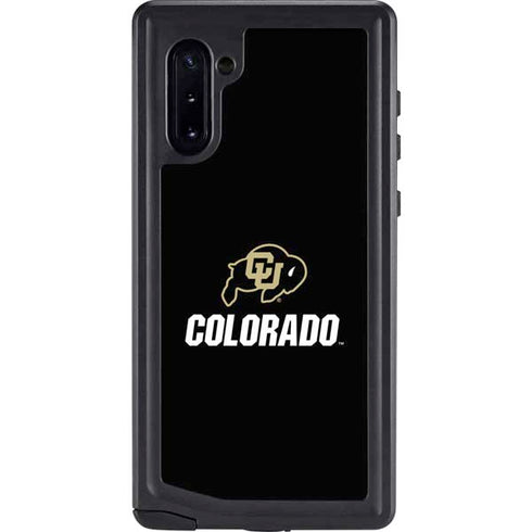 University of Colorado CU Logo on Black Galaxy Cases