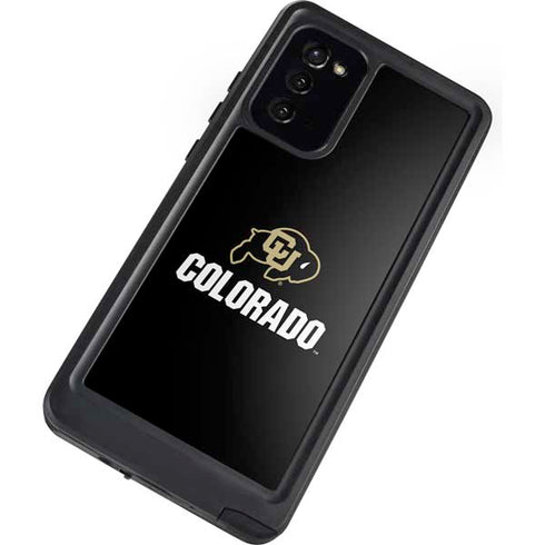 University of Colorado CU Logo on Black Galaxy Note20 5G Waterproof Case