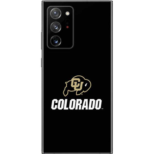 University of Colorado CU Logo on Black Galaxy Note20 Ultra 5G Skin