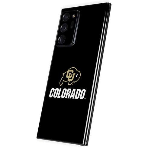 University of Colorado CU Logo on Black Galaxy Note20 Ultra 5G Skin