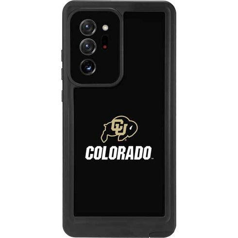 University of Colorado CU Logo on Black Galaxy Note20 Ultra 5G Waterproof Case