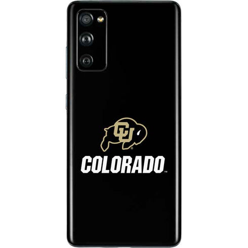University of Colorado CU Logo on Black Galaxy S20 Fan Edition Skin
