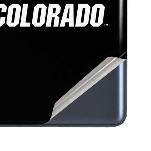 University of Colorado CU Logo on Black Galaxy S20 Fan Edition Skin