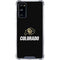 University of Colorado CU Logo on Black Galaxy S20 FE Clear Case