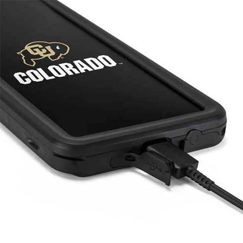 University of Colorado CU Logo on Black Galaxy S20 Waterproof Case