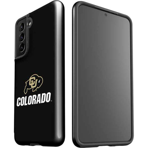 University of Colorado CU Logo on Black Galaxy S21 5G Pro Case