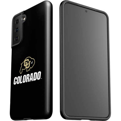University of Colorado CU Logo on Black Galaxy S21 FE Pro Case