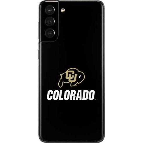 University of Colorado CU Logo on Black Galaxy S21 Plus 5G Skin