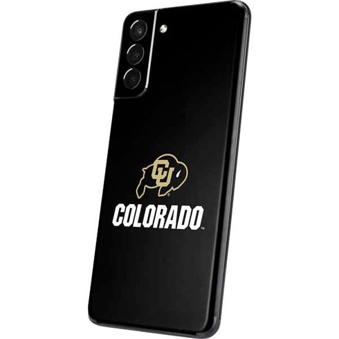 University of Colorado CU Logo on Black Galaxy S21 Plus 5G Skin