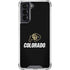 University of Colorado CU Logo on Black Galaxy S22 Clear Case