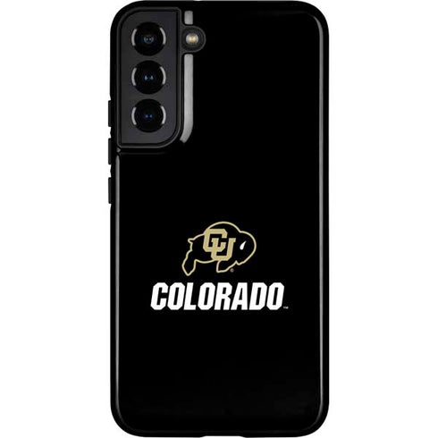 University of Colorado CU Logo on Black Galaxy S22 Plus Pro Case
