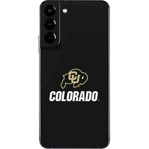 University of Colorado CU Logo on Black Galaxy S22 Plus Skin