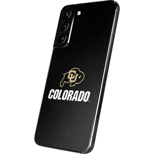 University of Colorado CU Logo on Black Galaxy S22 Plus Skin