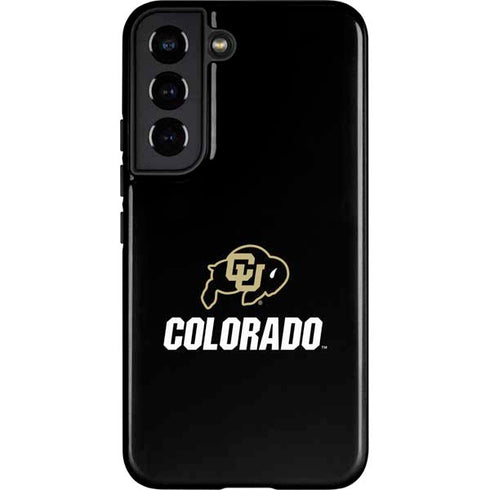 University of Colorado CU Logo on Black Galaxy S22 Pro Case
