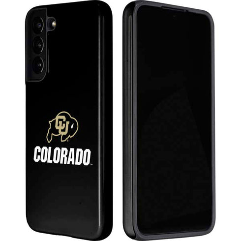 University of Colorado CU Logo on Black Galaxy S22 Pro Case