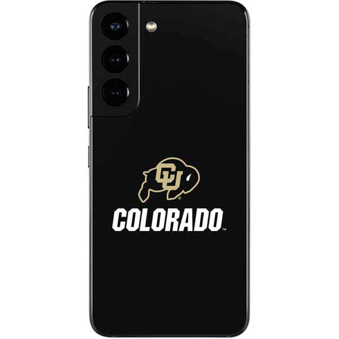 University of Colorado CU Logo on Black Galaxy S22 Skin
