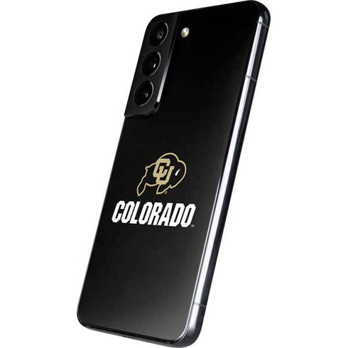 University of Colorado CU Logo on Black Galaxy S22 Skin