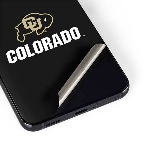 University of Colorado CU Logo on Black Galaxy S22 Skin