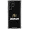 University of Colorado CU Logo on Black Galaxy S22 Ultra Clear Case