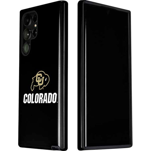 University of Colorado CU Logo on Black Galaxy S22 Ultra Pro Case
