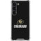 University of Colorado CU Logo on Black Galaxy S23 Clear Case