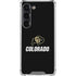 University of Colorado CU Logo on Black Galaxy S23 Clear Case